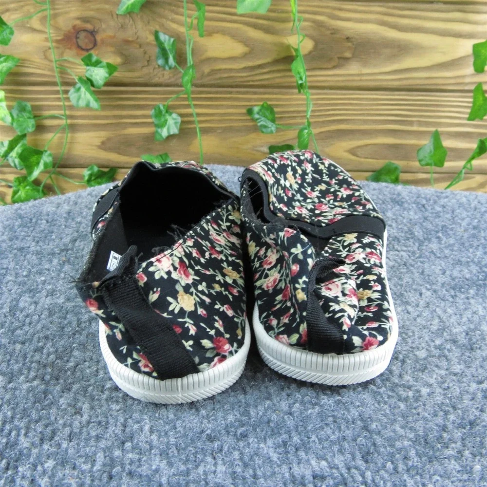 Rocket Dog Plush Foam Women Flat Shoes‎ Black Fabric Slip On Size 6.5 Medium